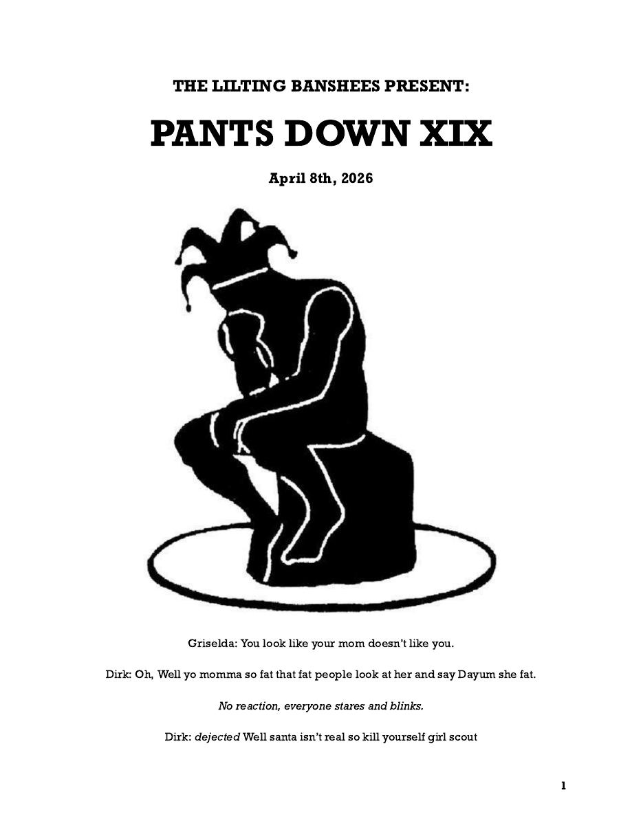 Title page of Pants Down XIX