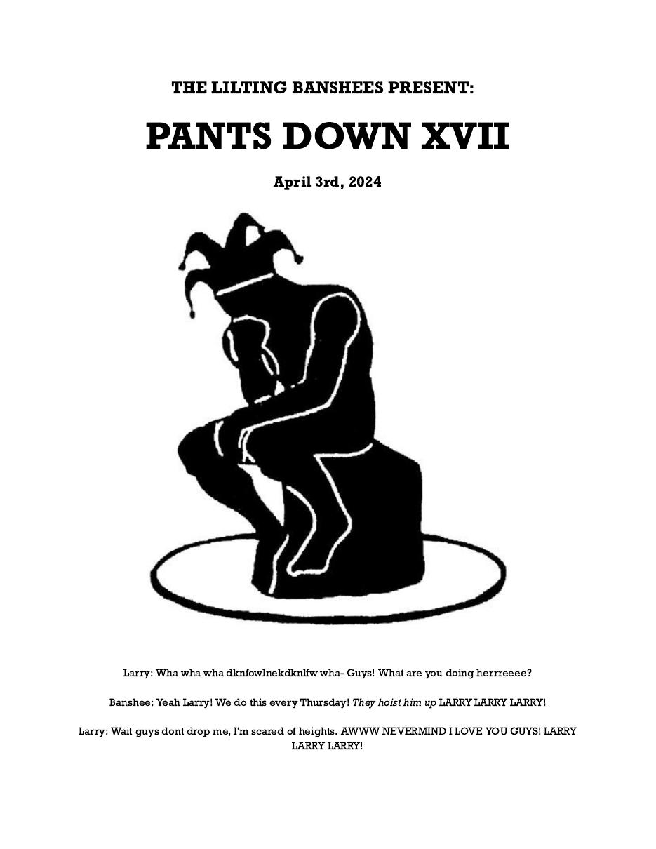 Title page of Pants Down XVII